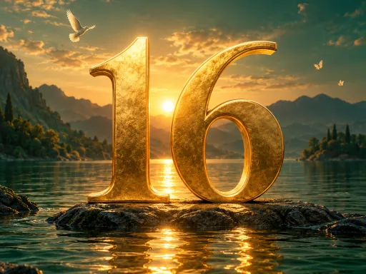 Золоте число 16 над смарагдовою водою на обкладинці статті про шістнадцятий місячний день.